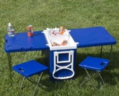 picnic table rolling cooler
